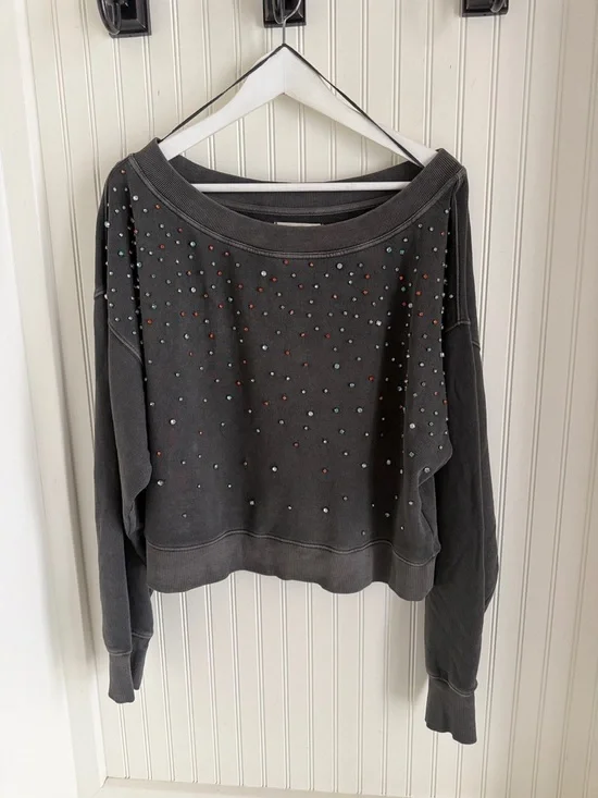 Free People Cool Rider Sweatshirt NWT - Picture 2 of 8